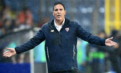 Eduardo Berizzo, en el duelo de Champions ante el Basaksehir.