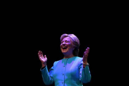 Hillary Clinton, el viernes, en un evento para recaudar fondos en Seattle.
