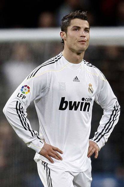 Cristiano Ronaldo, el pasado domingo en el Bernabéu.