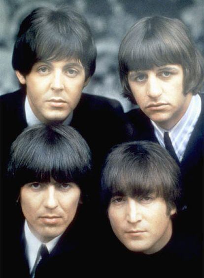 Los Beatles, en una de sus más conocidas fotos de grupo.