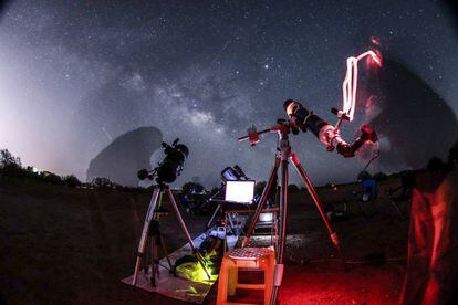 Observación astronómica en Sonora, al norte de México.