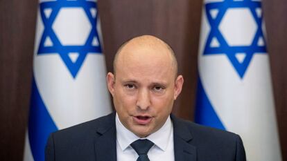 El primer ministro israelí, Naftali Bennett, preside una reunión de su Gobierno en Jerusalén, en noviembre de 2021.