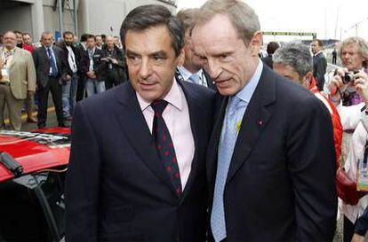 Francois Fillon acude a las 24 horas de Le Mans.