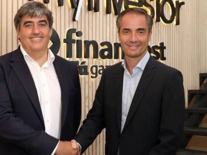 Carlos Aso, CEO de Andbank y vicepresidente de MyInvestor, y Asier Uribeechebarria, CEO y fundador de Finanbest.