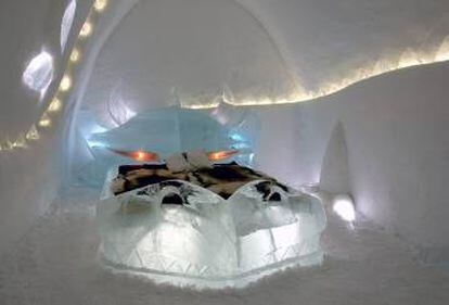 Icehotel, en Jukkasjarvi, Suecia.