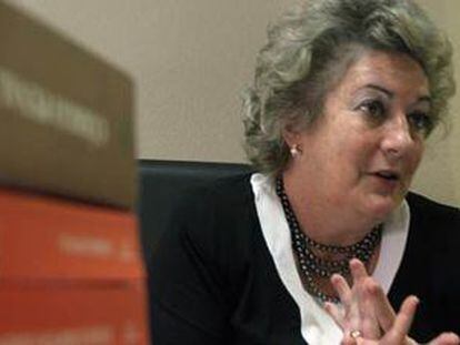 Soledad Cazorla, fiscal de sala delegada para la violencia sobre la mujer, en su despacho.
