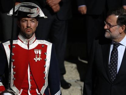 Mariano Rajoy tras la apertura de la XII Legislatura.