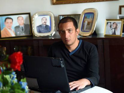 El bloguero tunecino Yassine Ayari en T&uacute;nez. 
