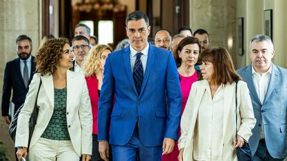 Sánchez, en el Congreso el miércoles.