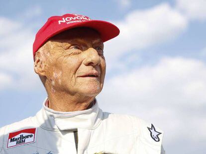 Niki Lauda, en junio de 2018 durante la carrera de leyendas de Spielberg.