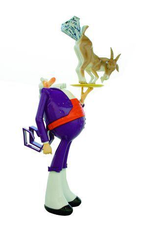 Escultura de Robert Williams, 'Diamond in a goat's ass' de 2009.