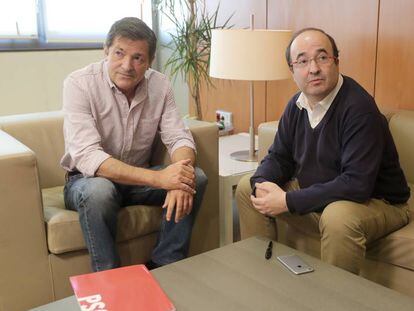 Javier Fernández y Miquel Iceta, en noviembre.