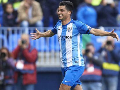 Chory Castro celebra su gol.