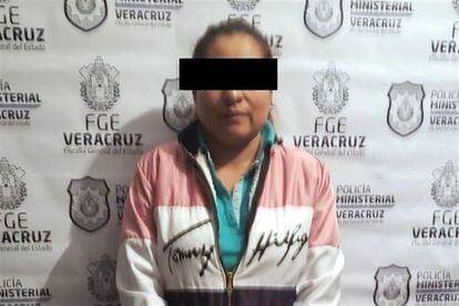 La exalcaldesa Mixtla de Altamirano María Angélica Méndez Margarito, tras su detención en 2019.