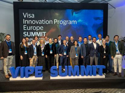 Los participantes de Visa Innovation Program Europe en 2023. Foto cedida por la empresa. FOTO CEDIDA POR LA EMPRESA
