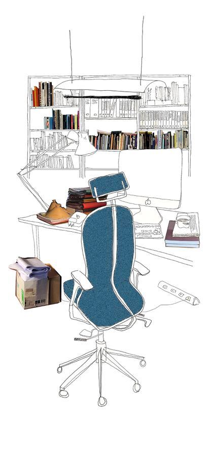 La silla en el despacho de casa puede ser más técnica y algo menos estética.