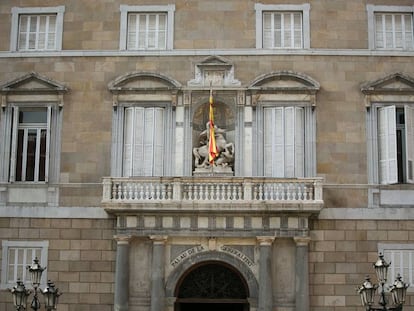 La façana del Palau de la Generalitat.