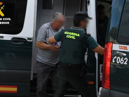 Uno de los detenidos por el crimen del Lago, en una imagen facilitada por la Guardia Civil.