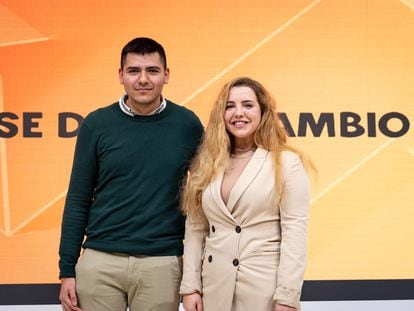 Los candidatos a las primarias de Cs Marcos Morales y Laura Alves.