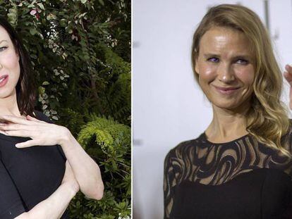 Renée Zellweger, en 2004 y 2014.