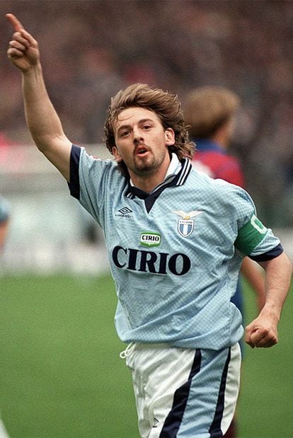 Giuseppe Signori, exdelantero del Lazio, en 1997.