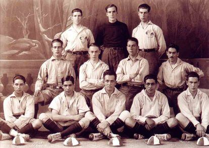 Los futbolistas de América durante la temporada 1922-23