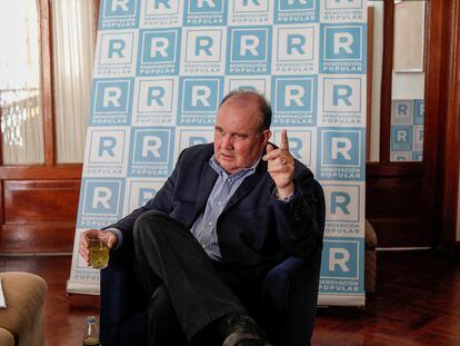 Rafael López Aliaga durante una entrevista con Reuters, en Lima (Perú) en marzo de 2021.