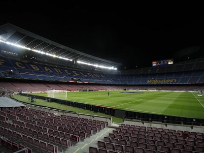 Vista general del Camp Nou antes de un partido ante la Juventus el pasado 13 de diciembre.
