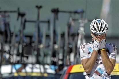 El ciclista francés Christophe Riblon celebra su triunfo en la 14º etapa del Tour