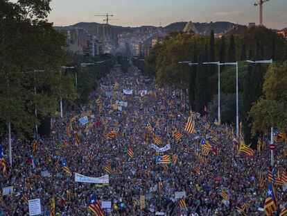 Manifestació independentista després de la sentència del TS.