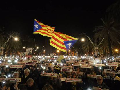 Manifestaci&oacute;n ante el Tribunal Superior de Justicia de Catalu&ntilde;a.