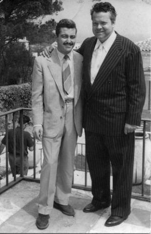 Vidal con Orson Welles.