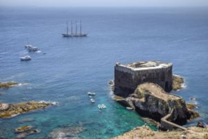 Fuerte de São João Baptista, en la isla de Berlenga Grande (Portugal).