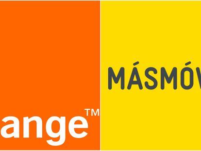 Logotipos de Orange y MásMóvil.