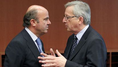 Luis de Guindos y presidente del Eurogrupo en mayo
