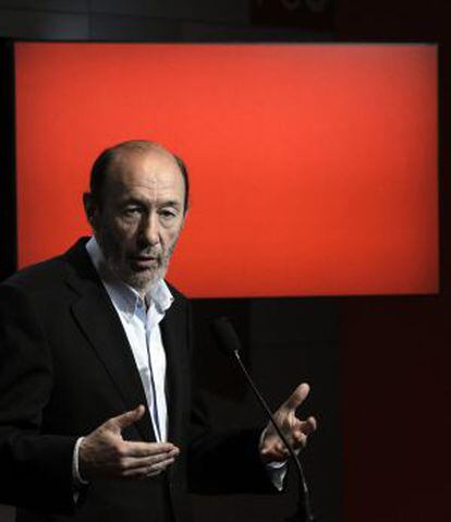 El vicepresidente primero del Gobierno, Alfredo Pérez Rubalcaba