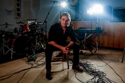 El músico Nacho Cano durante su entrevista con Europa Press, este sábado.