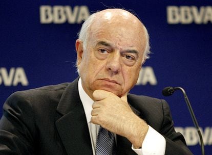 El presidente del BBVA, en una fotografía del pasado 27 de enero, en la presentación ante los analistas de los resultados de la entidad correspondientes al 2009.