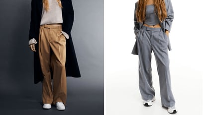 Estos pantalones de vestir actualizan las tendencias clásicas en pantalones para mujer. H&M