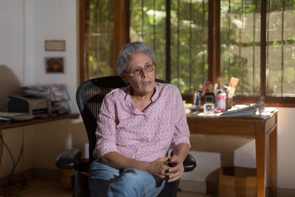 La exguerrillera e historiadora nicaragüense Dora María Téllez, en Managua, en una foto de archivo.