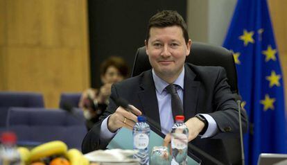 El nuevo secretario general de la Comisi&oacute;n Europea, Martin Selmayr, el 7 de marzo en Bruselas.