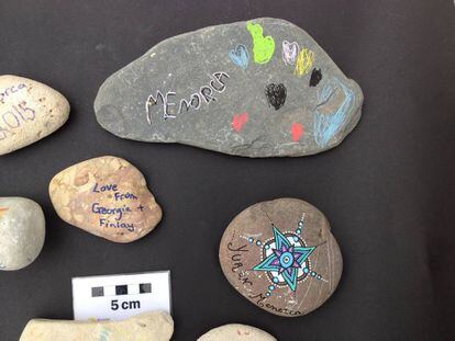 Diferentes piedras incautadas en el aeropuerto durante la temporada de verano.