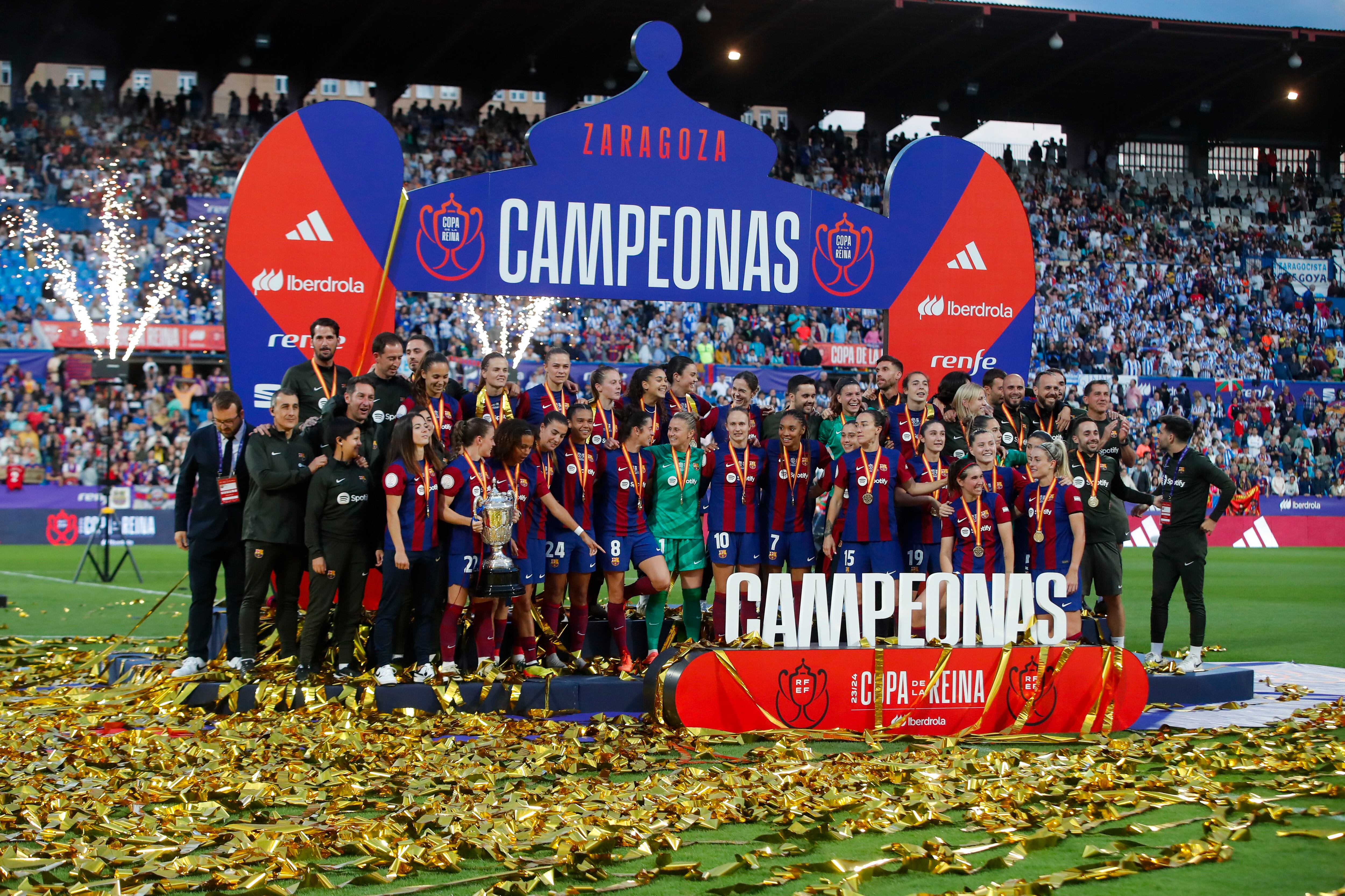 Un Barcelona insaciable ya es tricampeón tras una goleada histórica a la Real en la final de la Copa