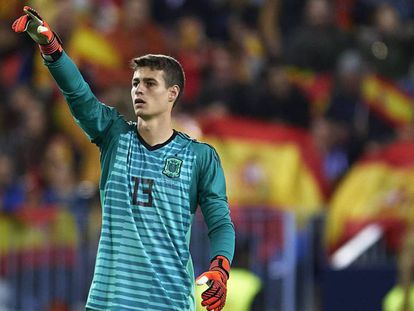 Kepa Arrizabalaga en La Rosaleda. 