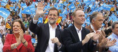 Mariano Rajoy, en un acto en Valencia en 2011.