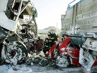 ACCIDENTE EN LA A-62.