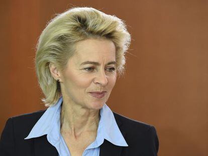 La ministra de Defensa alemana Ursula von der Leyen el 29 de septiembre en Berl&iacute;n. 