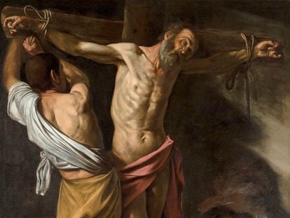 'La crucifixión de San Andrés' (1607), obra de Caravaggio.