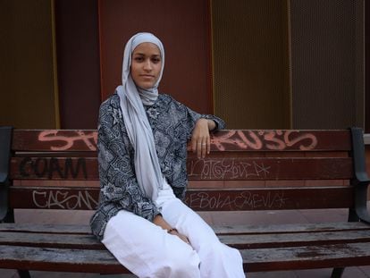 Khaoula El Kamouni,  una de las tres profesoras de islam de la Comunidad de Madrid, en julio de 2021.