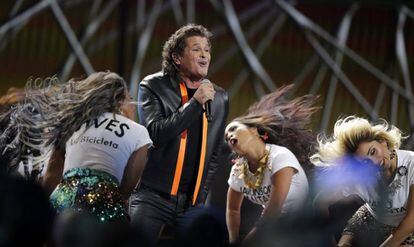 Carlos Vives durante los premios Grammy Latino en Las Vegas 